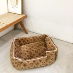 chewy v print dog bed