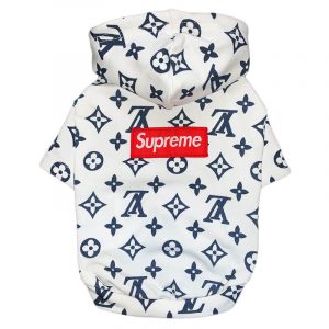 english bulldog shop pupreme box logo monogram hoodie