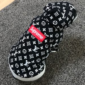 english bulldog shop pupreme box logo monogram hoodie