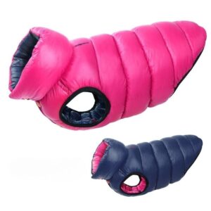 english bulldog reversible winter jacket