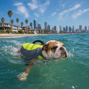 english bulldog shop life swimming vest