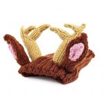 holiday reindeer bulldog hat