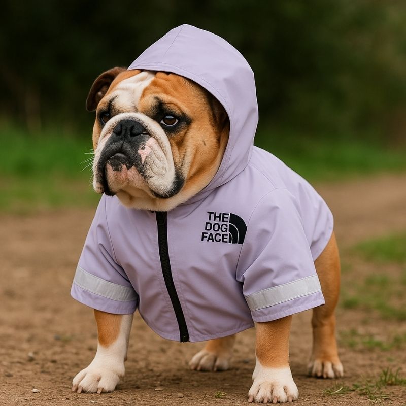 english bulldog padded jacket