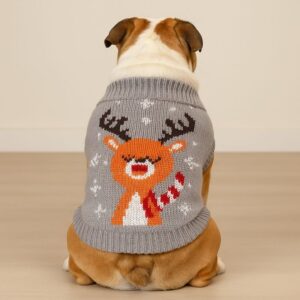 christmas english bulldog swraters