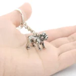 vintage english bulldog keychain