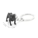 vintage english bulldog keychain