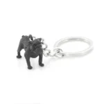 vintage english bulldog keychain