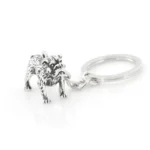 vintage english bulldog keychain