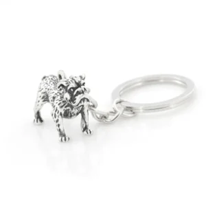 vintage english bulldog keychain
