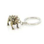 vintage english bulldog keychain