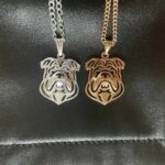 boho english bulldog necklace