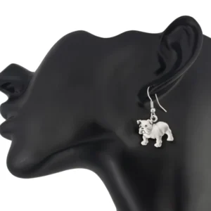 english bulldog earrings