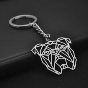 english bulldog key chain