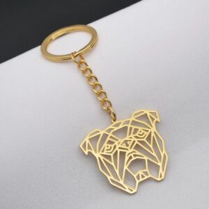 english bulldog key chain