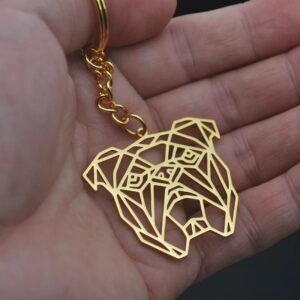 english bulldog key chain