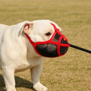 english bulldog mesh muzzle