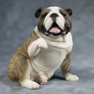 english bulldog paw statue