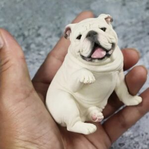 english bulldog paw statue