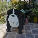 english bulldog plant container