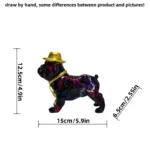 gentleman english bulldog statue
