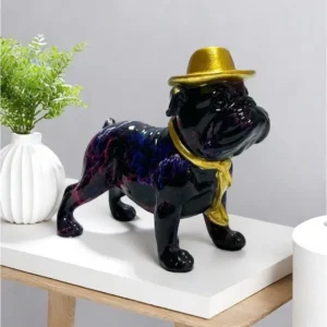 gentleman english bulldog statue