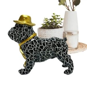 gentleman english bulldog statue