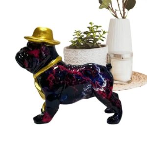 gentleman english bulldog statue