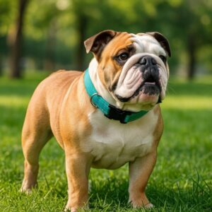 glow-go english bulldog collar