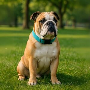 glow-go english bulldog collar