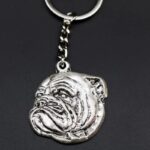 oldschool english bulldog keychain
