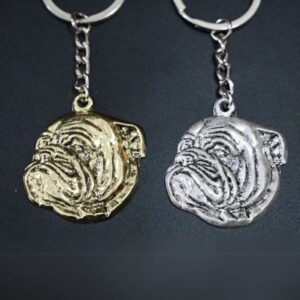 oldschool english bulldog keychain