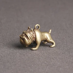 retro bulldog pendant