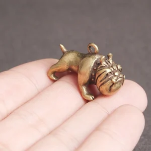 retro bulldog pendant
