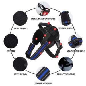 tactical no-pull bulldog harness
