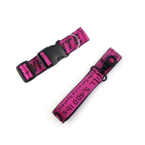 woof english bulldog collar