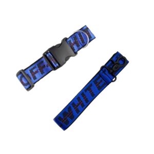 woof english bulldog collar
