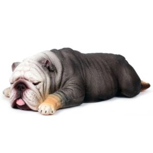 sleepy english bulldog ornament