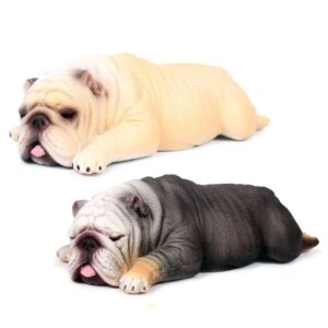 sleepy english bulldog ornament
