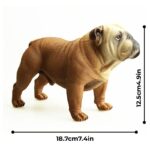 stands english bulldog statues