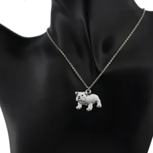 vintage english bulldog necklace