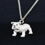 vintage english bulldog necklace
