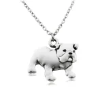 vintage english bulldog necklace