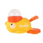 english bulldog feeding duck