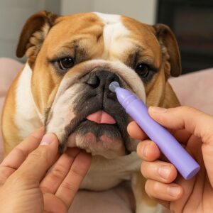 english bulldog paw roller