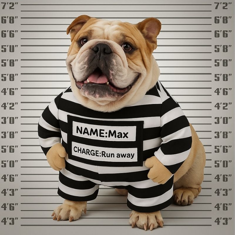 prisoner bulldog halloween costume