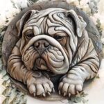 english bulldog wall plate