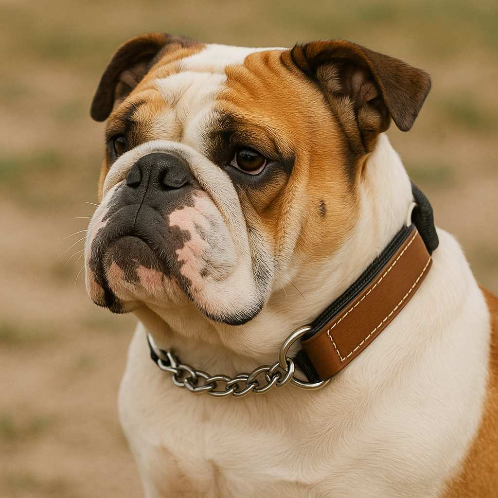 english bulldog martingale collar