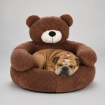 bear hug english bulldog bed
