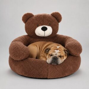 bear hug english bulldog bed