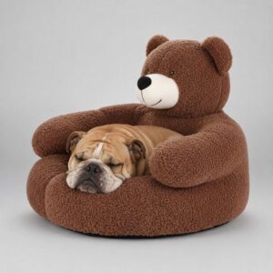 bear hug english bulldog bed